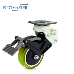 ล้อโช้คอัพแบบแป้นหมุนมีเบรก FOOT MASTER รุ่น GDS/BSF