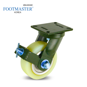 ลูกล้อยูรีเทน GXT (แป้นหมุนมีเบรก)