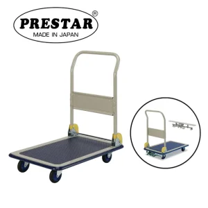 PRESTAR รถเข็นพื้นเหล็ก รุ่นมีเบรกเท้า 150 kg. Made in Japan