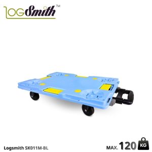 รถเข็นพื้นพลาสติก แบบมีมือจับสอดพับเก็บได้