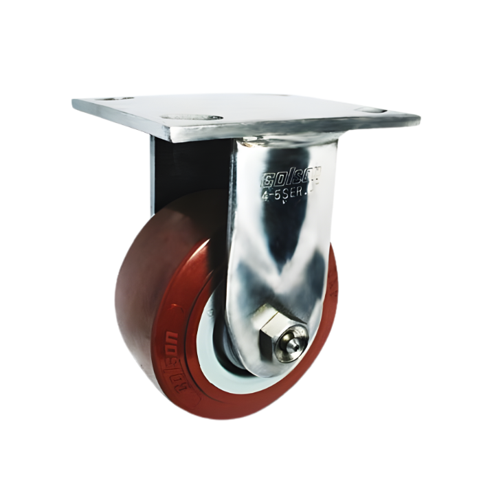 ลูกล้อพียู โครงสแตนเลส ขาเชื่อม