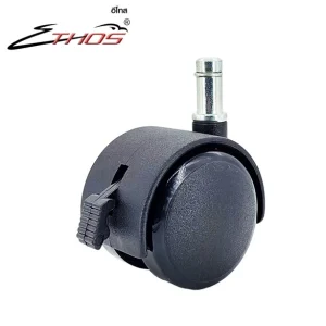 ลูกล้อเฟอร์นิเจอร์ ล้อคู่ แบบแกนสลักหมุนได้มีเบรก (F11)