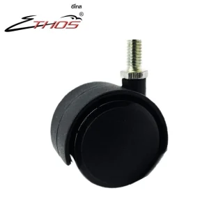 ลูกล้อเฟอร์นิเจอร์ ล้อคู่ แบบเกลียวหมุนได้ (T02)