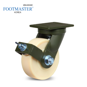 ลูกล้อไนลอน GXT แป้นหมุนมีเบรก