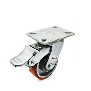 ลูกล้อพียู PCU แป้นหมุนมีเบรก