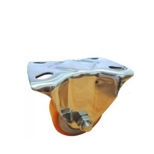 ลูกล้อพียู PBU สแตนเลส แป้นตาย