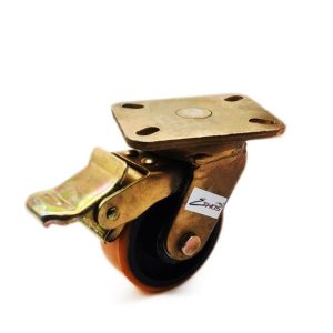 ลูกล้อพียู UOZ แป้นหมุนมีเบรก